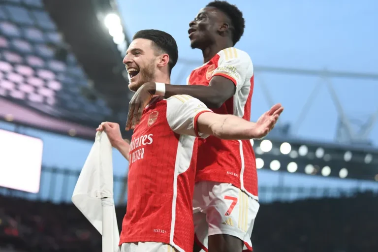 Premier League Declan Rice and Bukayo Saka